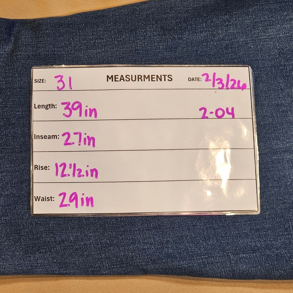 We The Free Just Float On Flare Bell Bottom Denim Jeans Raw Hem Blue Womens 31 - Picture 10 of 11